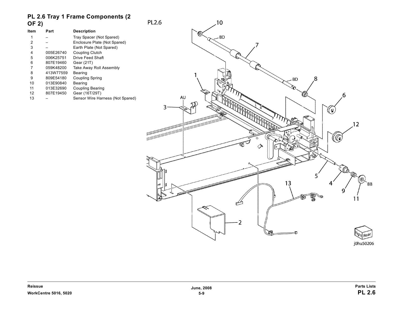 Xerox WorkCentre 5016 5020 Parts List and Service Manual-5